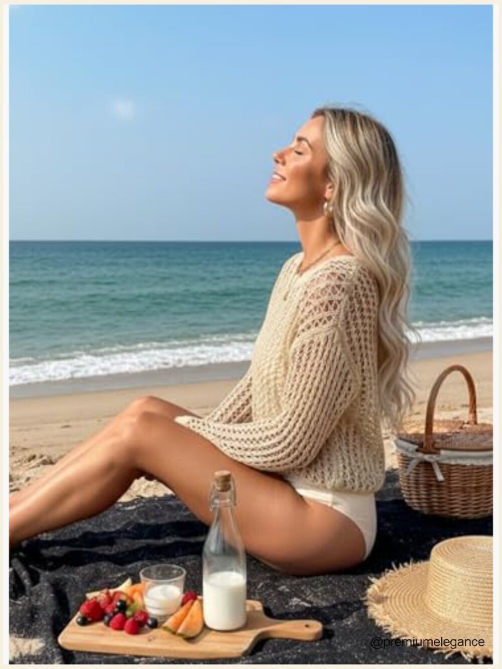 Off Shoulder Loose Knit Summer Sweater Pullover Women Beach Vacation - Picture 3 of 7